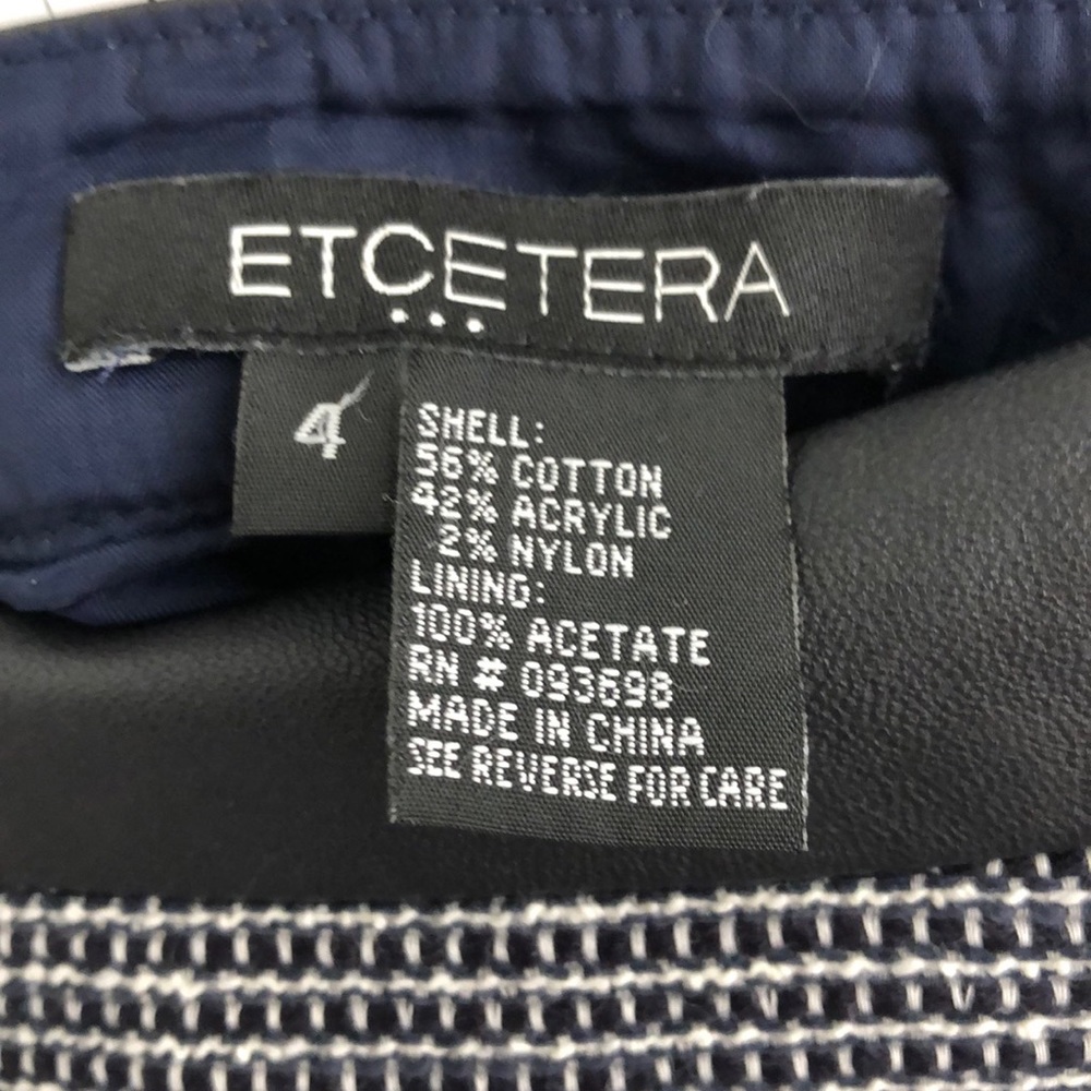 Etcetera Blue Tweed Like Skirt and Jacket Set - Picture 7 of 10